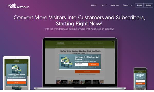 Popup Domination Email Subscription Popup Plugins