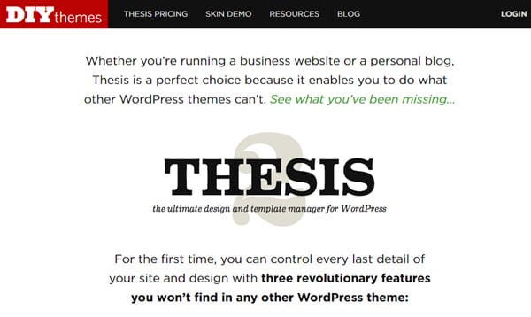Thesis Theme SEO Friendly WordPress Themes