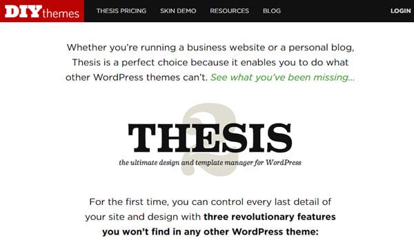 wordpress thesis theme