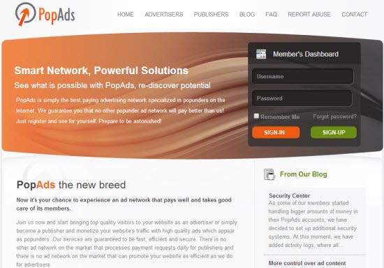 Pop-Under Ad Networks - PopAds