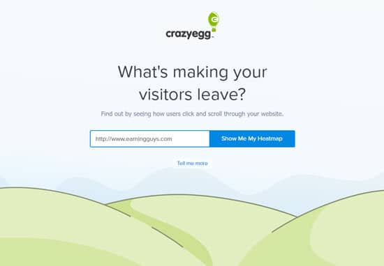 CrazyEgg Website Analytics Software