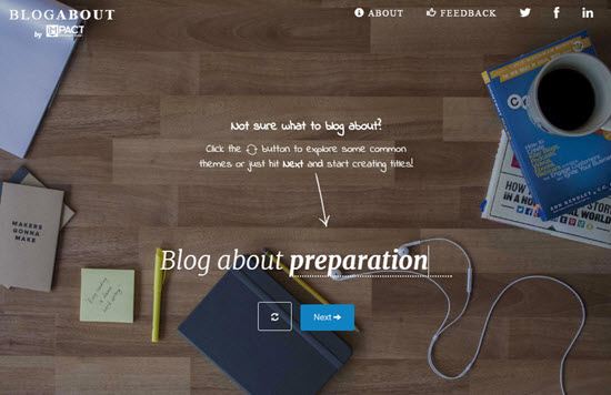 Blog Title Generator by BlogAbout 