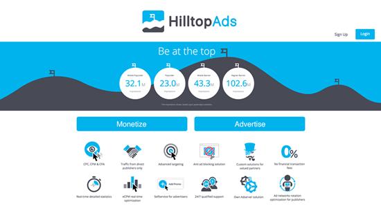 HilltopAds AdSense Alternative