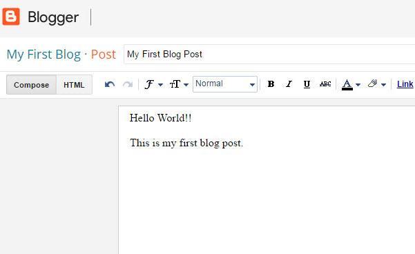 Write Blog Post