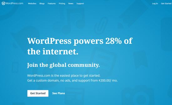 WordPress.com free blogging platforms