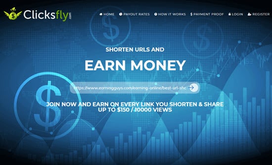 Clicksfly – Best URL Shortener to Make Money