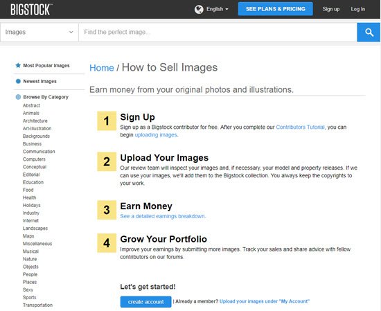 Bigstock Sell Photos Online