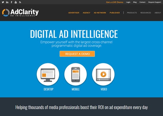 AdClarity media intelligence platforms