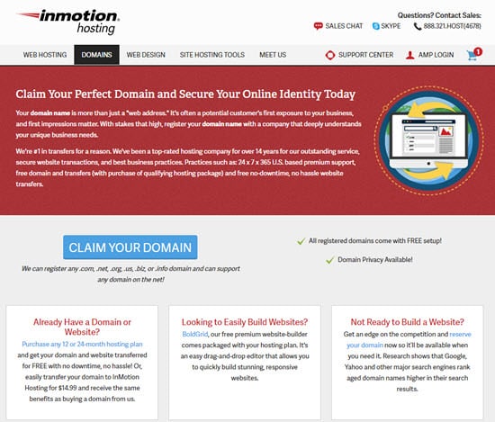 InMotion Cheap Domain Names
