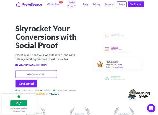 ProveSource Social Proof Tools