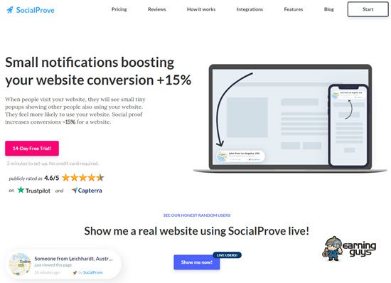 SocialProve Social Proof Tools