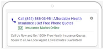 Google Call only ads
