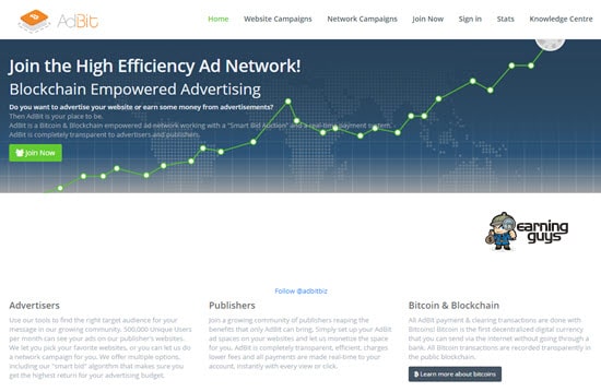 AdBit blockchain advertising network