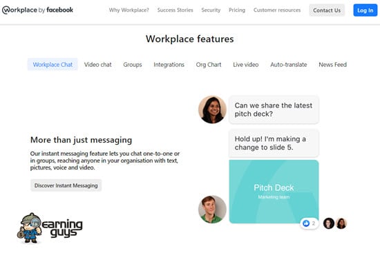 Facebook Workplace Collaboration Software