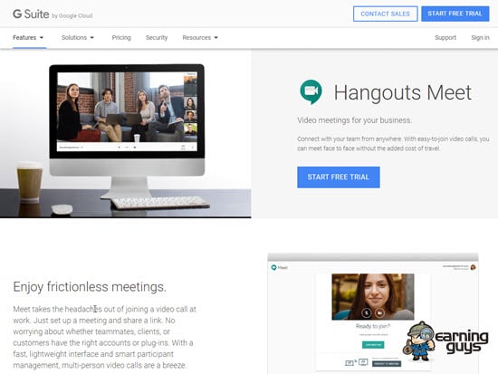 Google Hangouts Meet Chat App