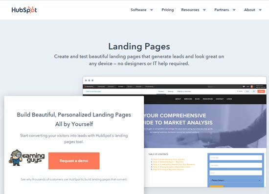 Hubspot Landing Pages