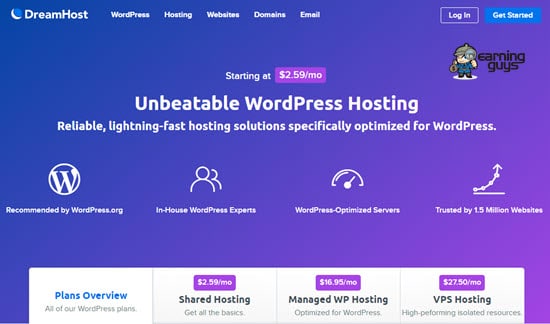 DreamHost Hosting for WordPress