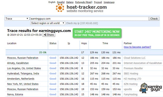 HOST TRACKER Is this site down