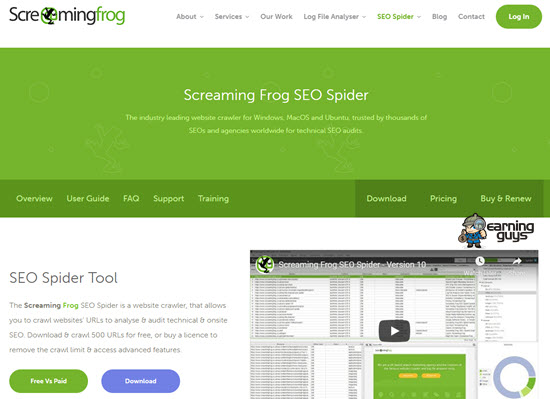 downloading Screaming Frog SEO Spider 19.3