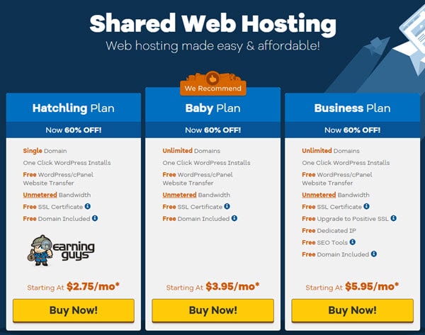 HostGator Hosting Plan