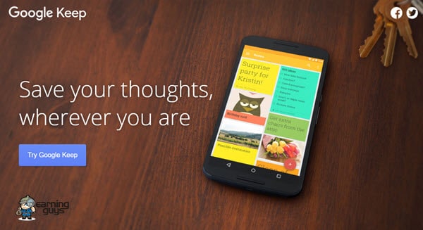 Google Keep App for Bloggers