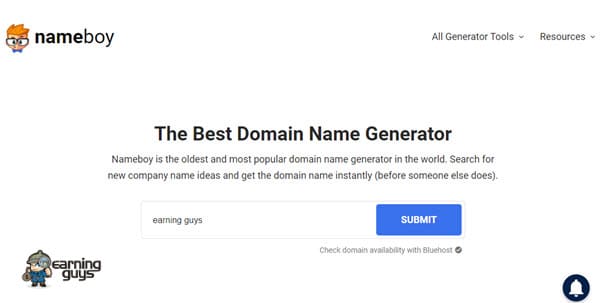 Nameboy Website Name Generator