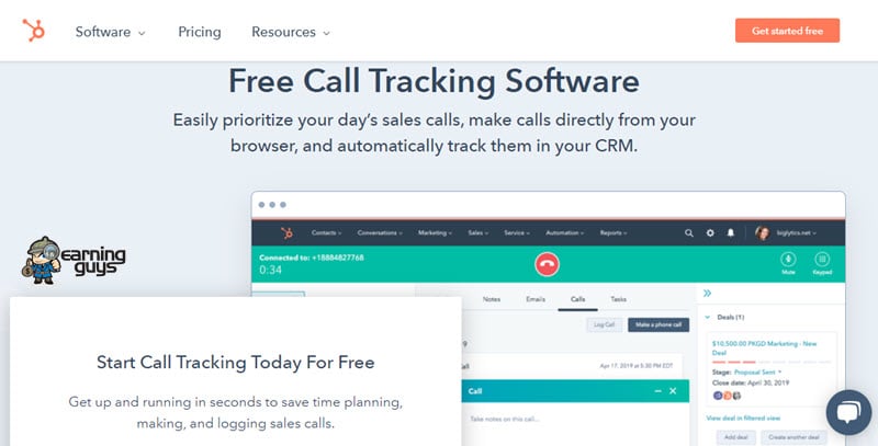 HubSpot Free Call Tracking