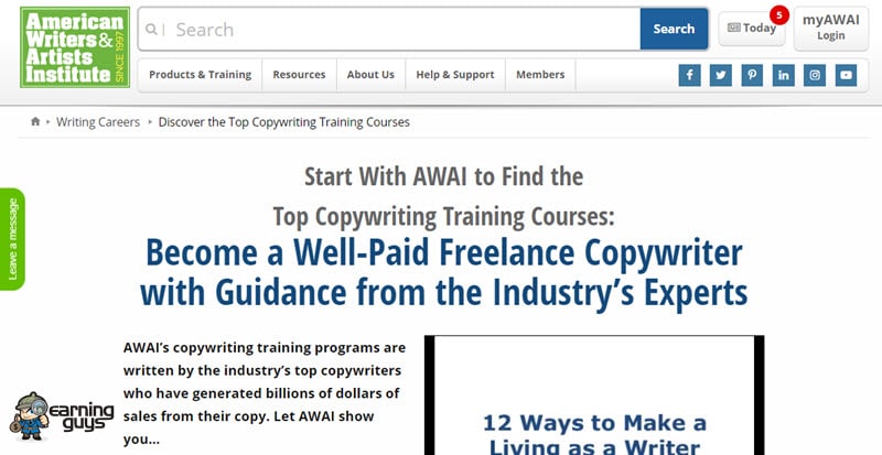 AWAI’s Copywriting Training Program