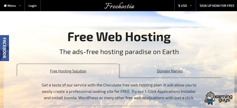 Free Hostia Free WordPress Hosting