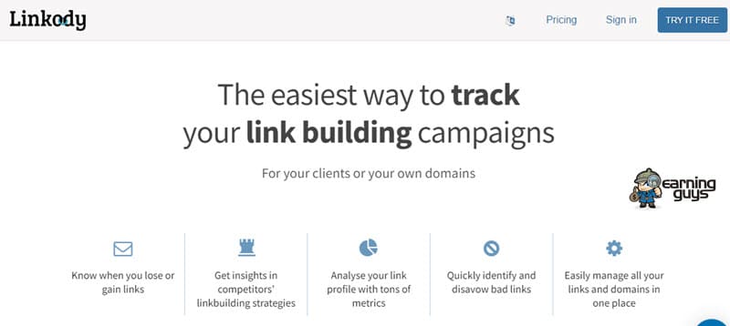 Linkody Link Building and Tracking