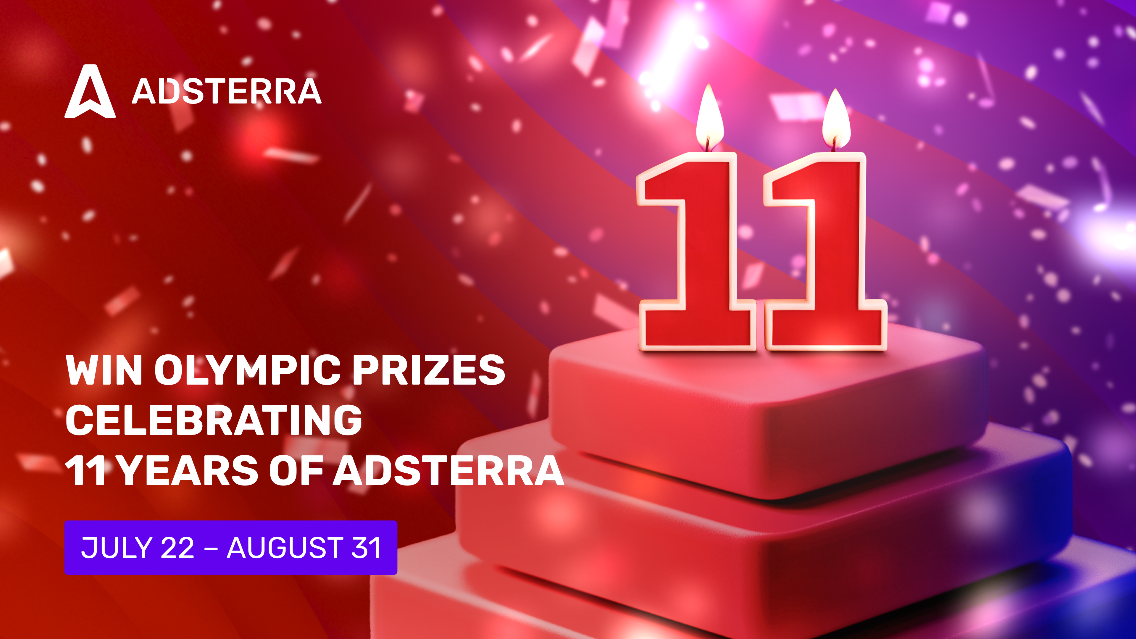 Adsterra Marks 11th Anniversary with the Olympic Challenge!