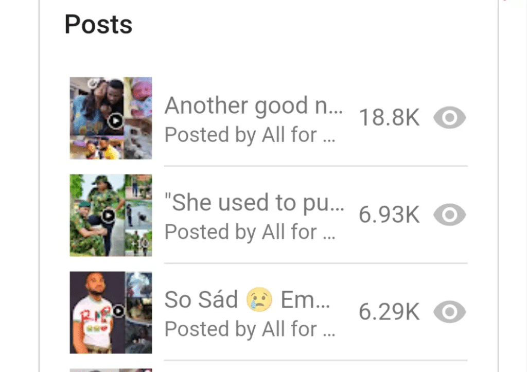 Facebook Post Views